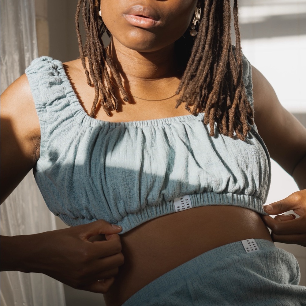 Oh Seven Days Ruby Set in Alaska Blue